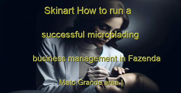 Skinart How to run a successful microblading business management in Fazenda Mato Grande area | MicrobladingTraining | MicrobladingClasses | SkinartTraining-Brazil